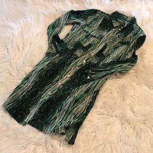 Derek lam button up shirt dress size xs